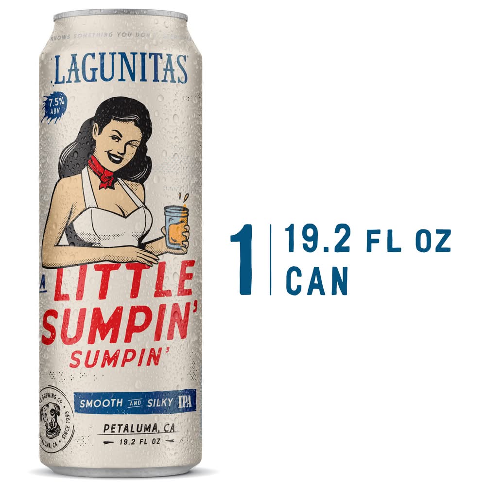 Lagunitas Smooth and Silky Little Sumpin Ipa Beer (19.2 fl oz)