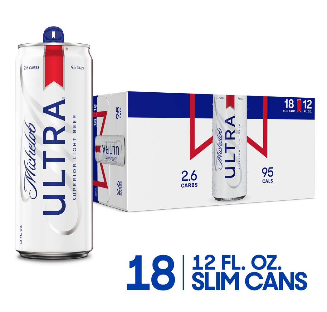 Michelob Ultra Superior Light Beer (18 x 12 fl oz)