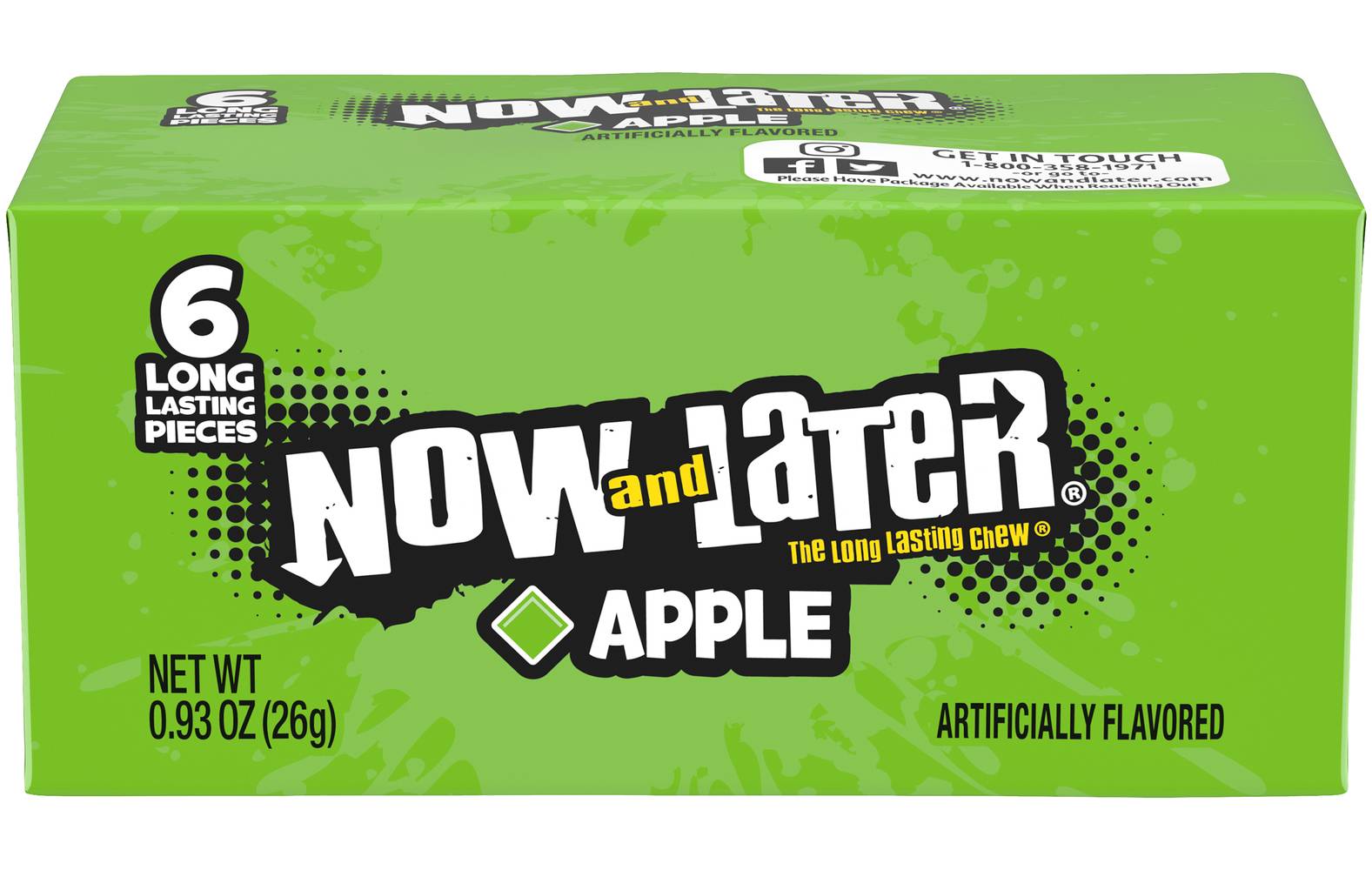 Now and Later Apple Long Lasting Chews (2.1 oz)