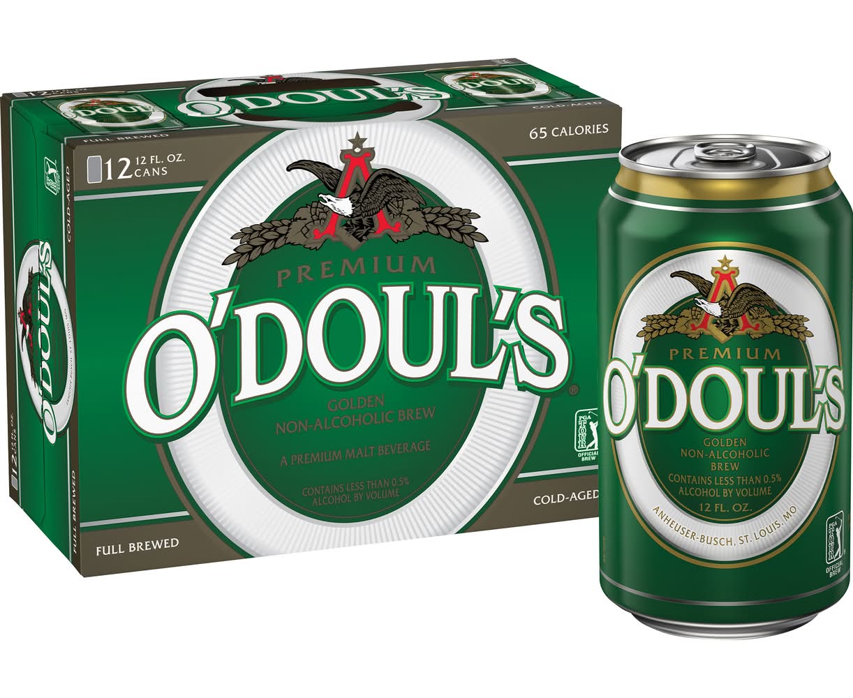 ODouls Premium Golden Non Alcoholic Beer (12 x 12 fl oz)