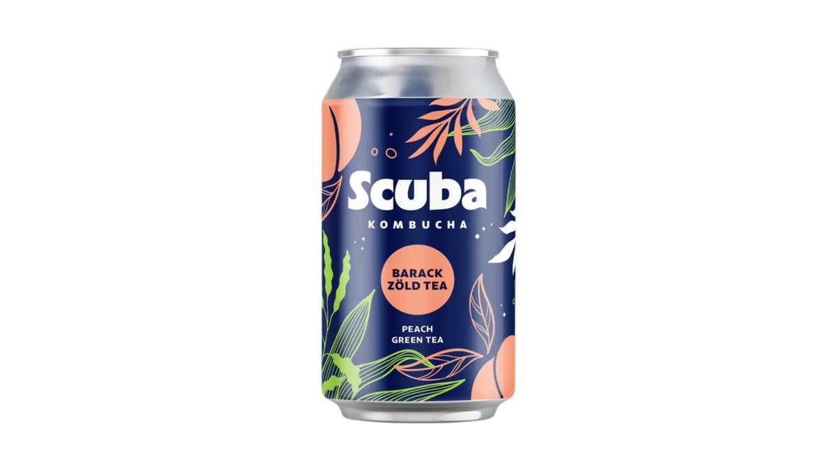 Scuba Kombucha Zöld Tea - Barack