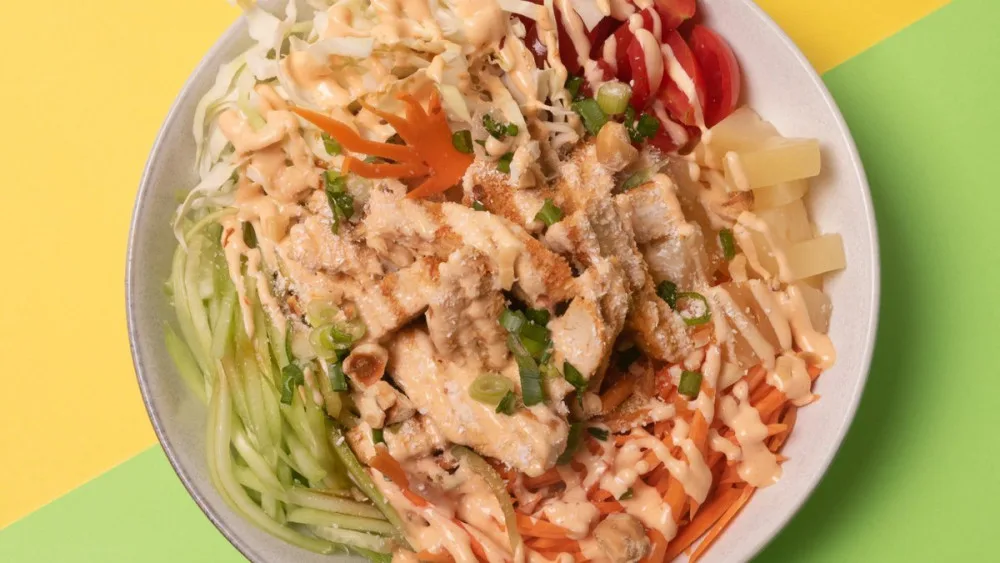 Teppanyaki chicken poke