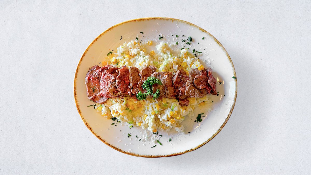 Beef rizoto