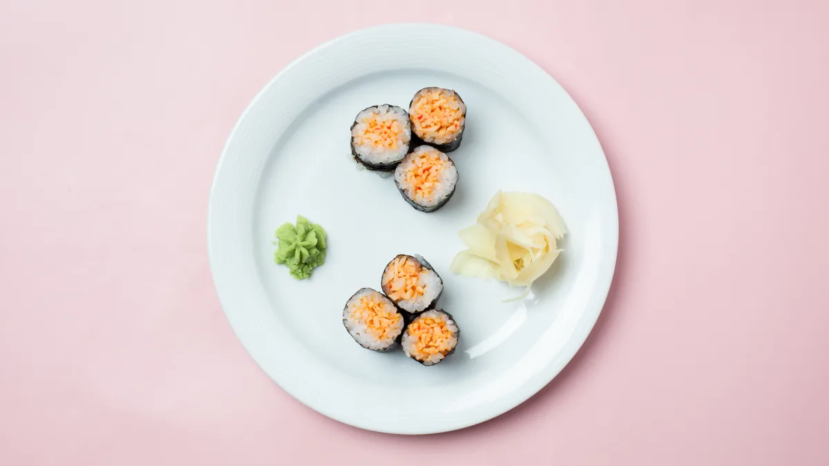 18. Gekochte Garnelen Maki