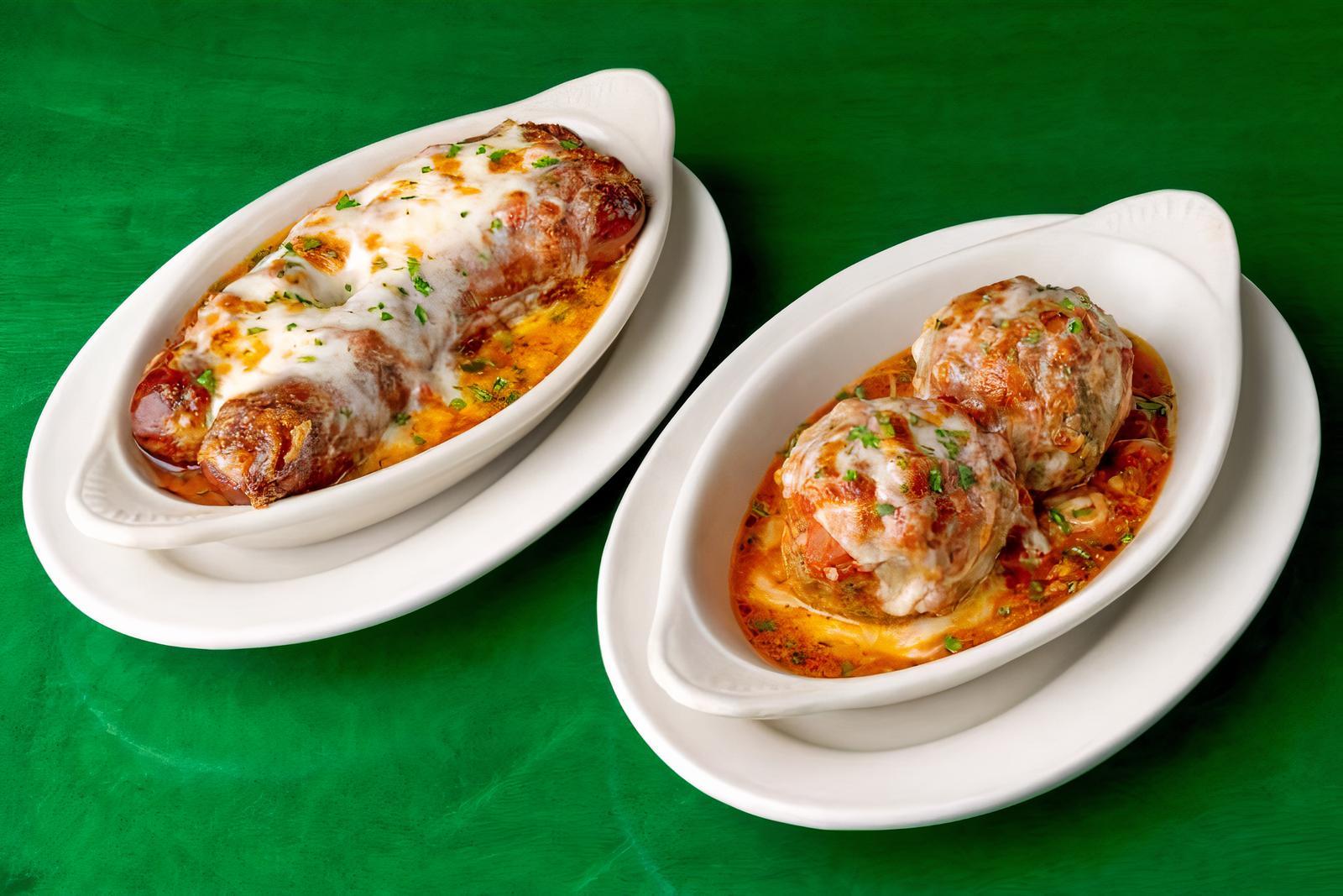Two Huge Meatballs or Sausages