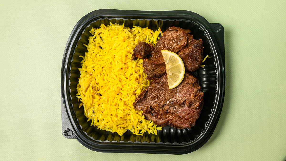 Beef Steak and Basmati Rice