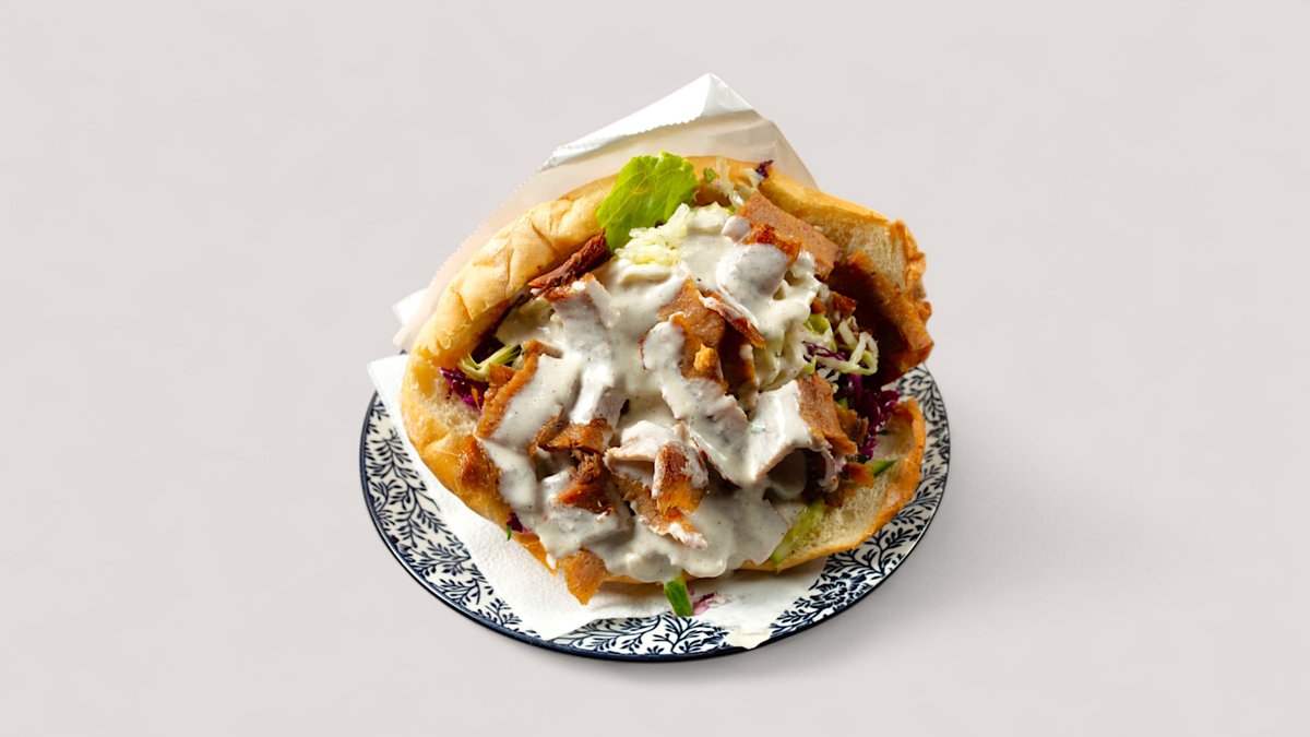 Dönertasche mit Kalbfleisch