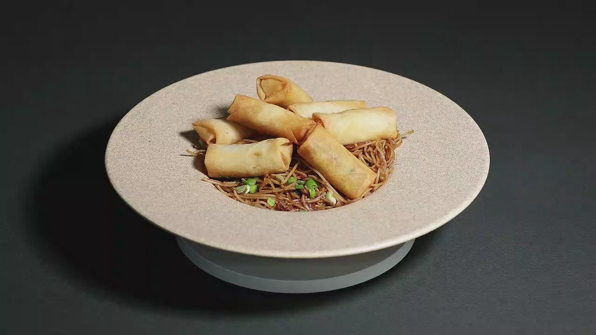 Noodle box cu pachețele de primăvară de post