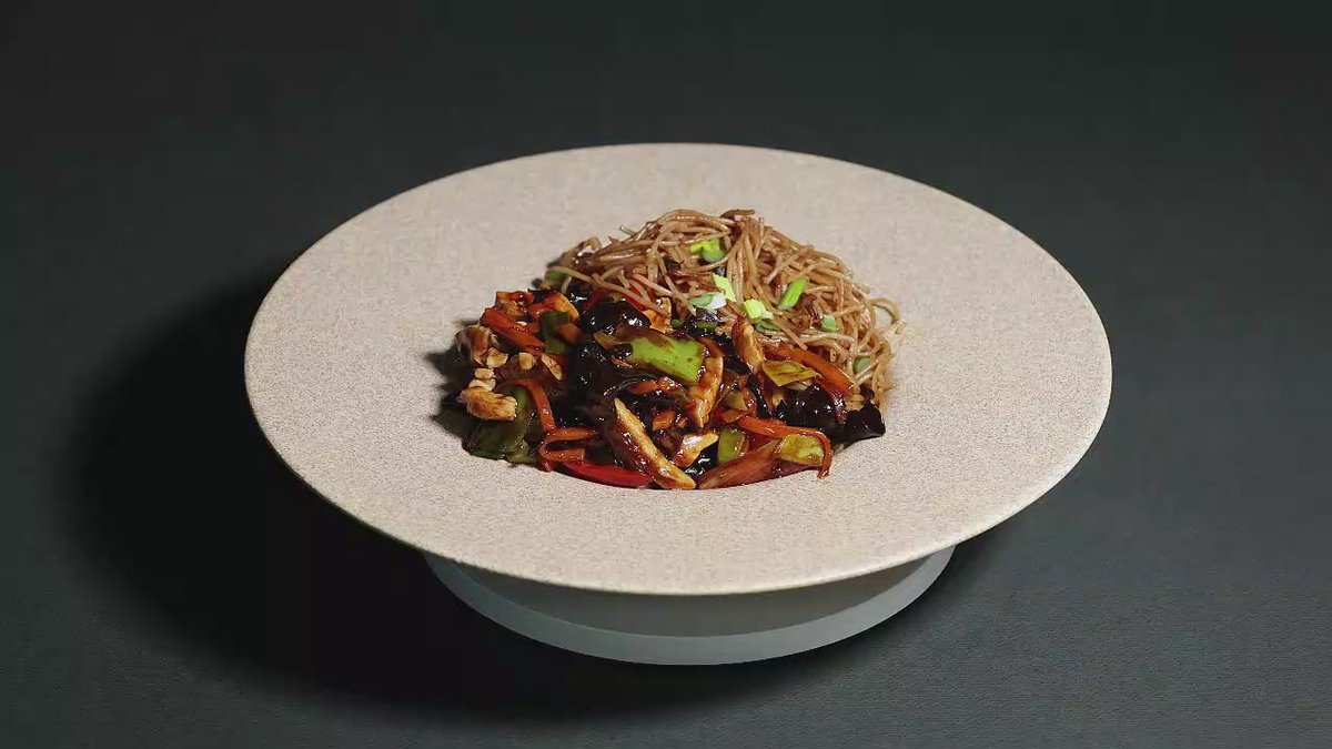 Noodle box cu vită cu arome