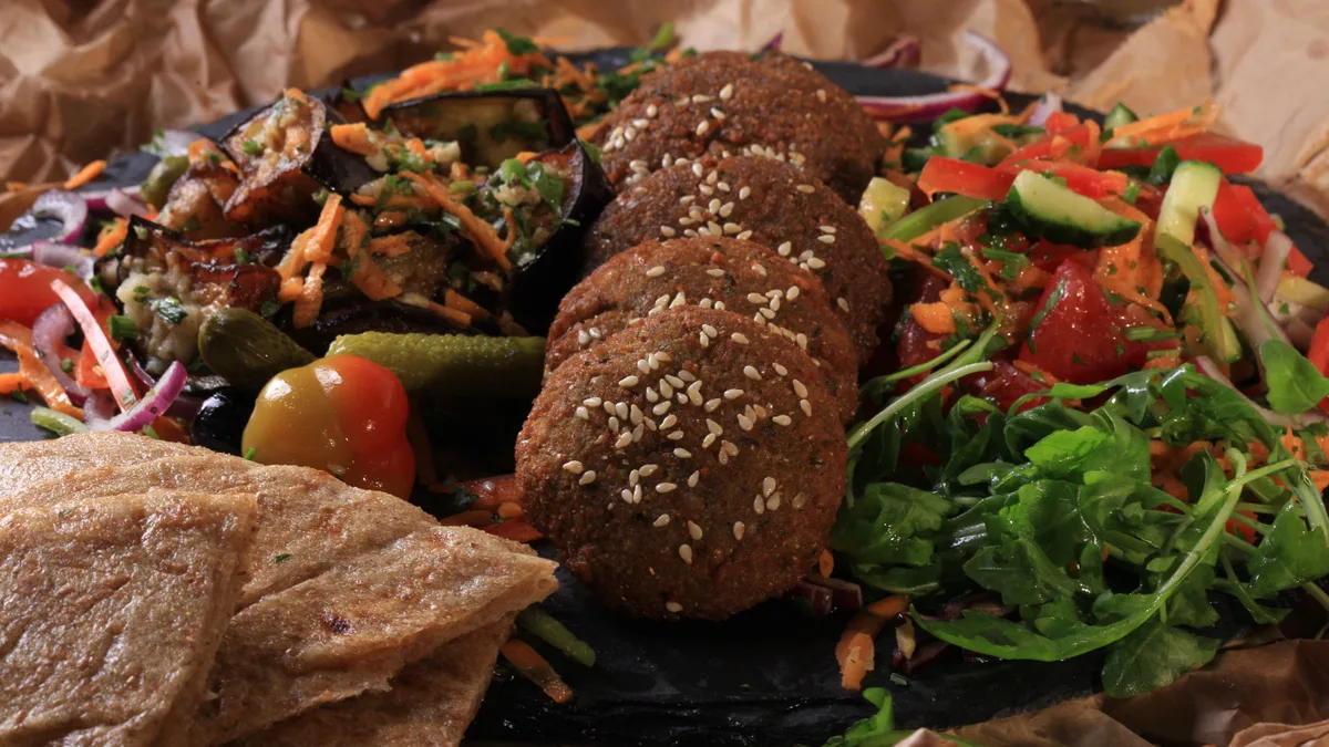 Falafel és Padlizsán (Falafel and eggplant)