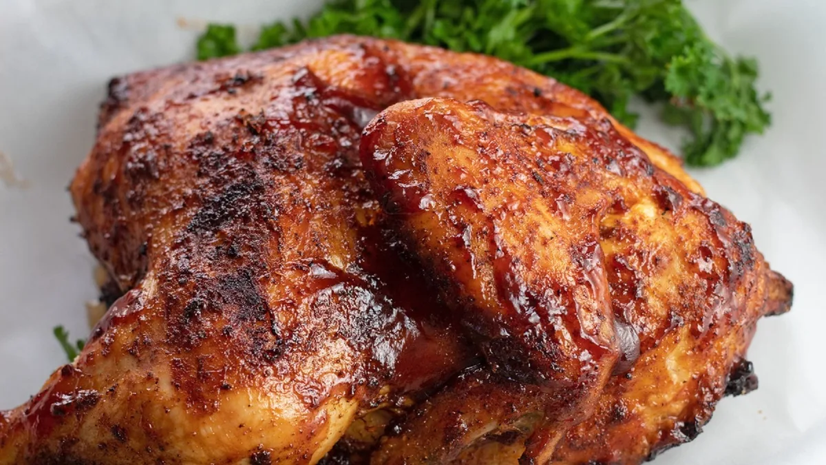 Fél csirke grillezett MENU