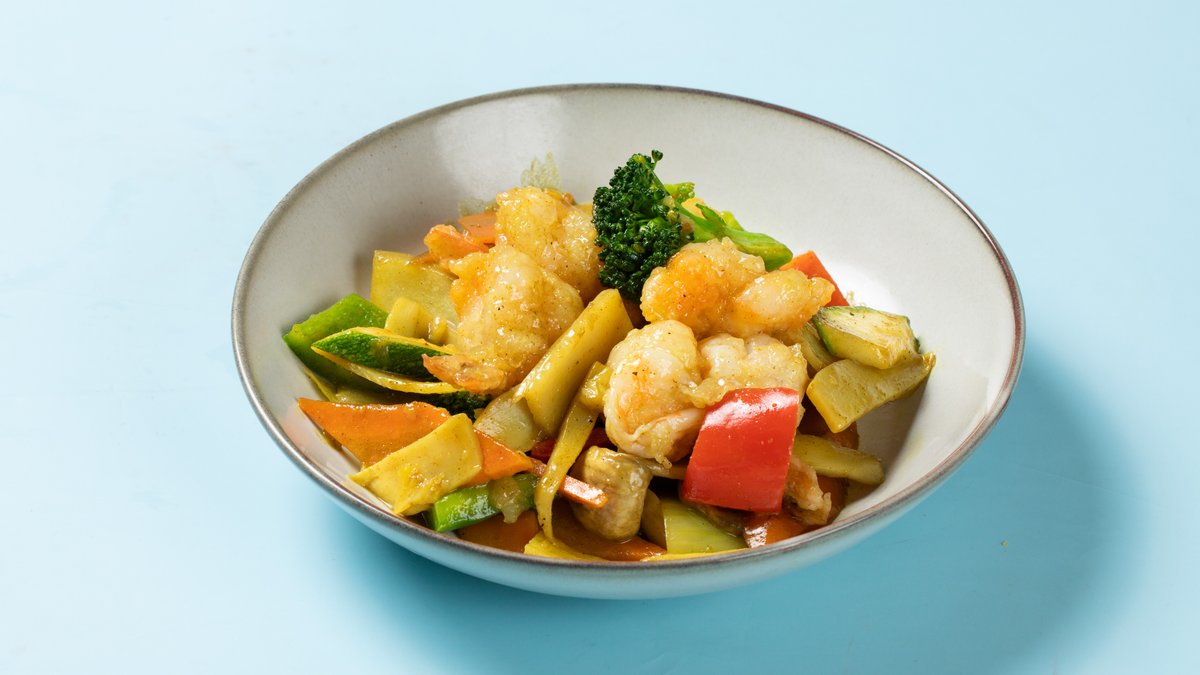 Scampi i Karrisaus