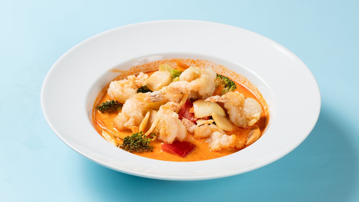 Thai Scampi i Rød Karri m/ Kokosmelk