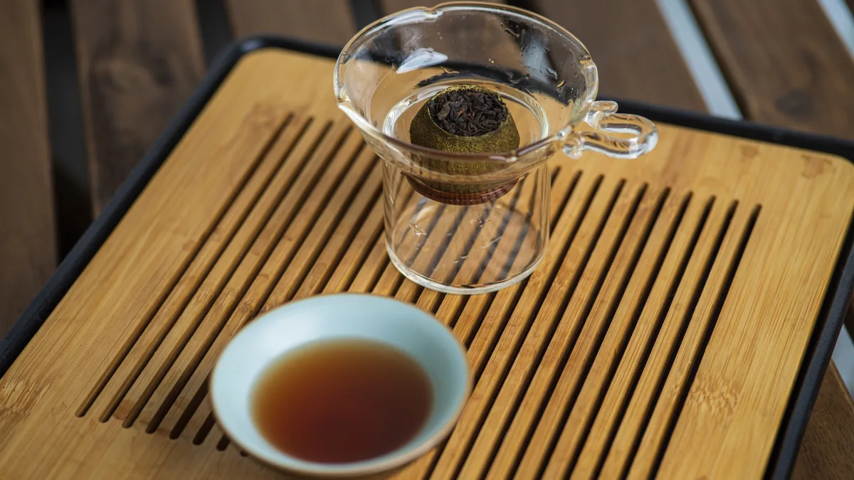 Mester készítette Zöld Mandarin Pu'Er