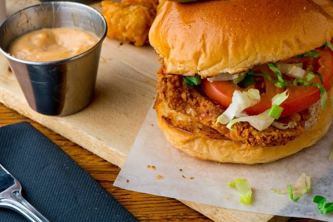 Sweet and Sour Chicken Tenders Sandwich