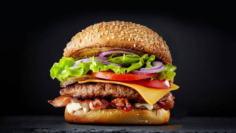 Turkey Bacon Ranch Cheese Burger