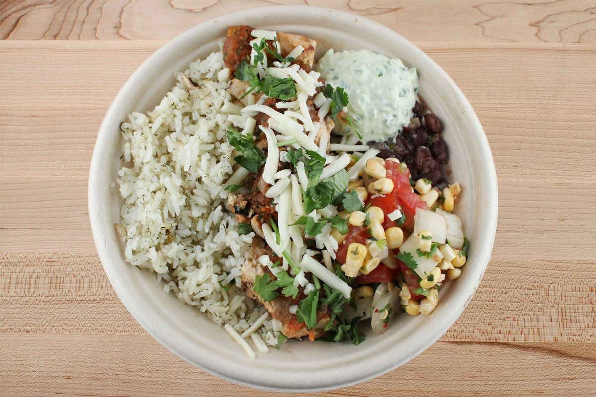 Chop-rito Chicken Bowl with Salsa Roja [GF]