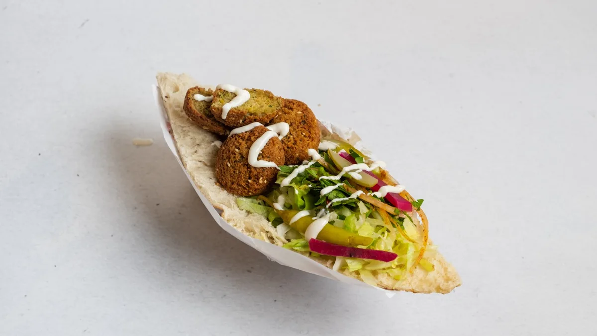 20. Falafel pita