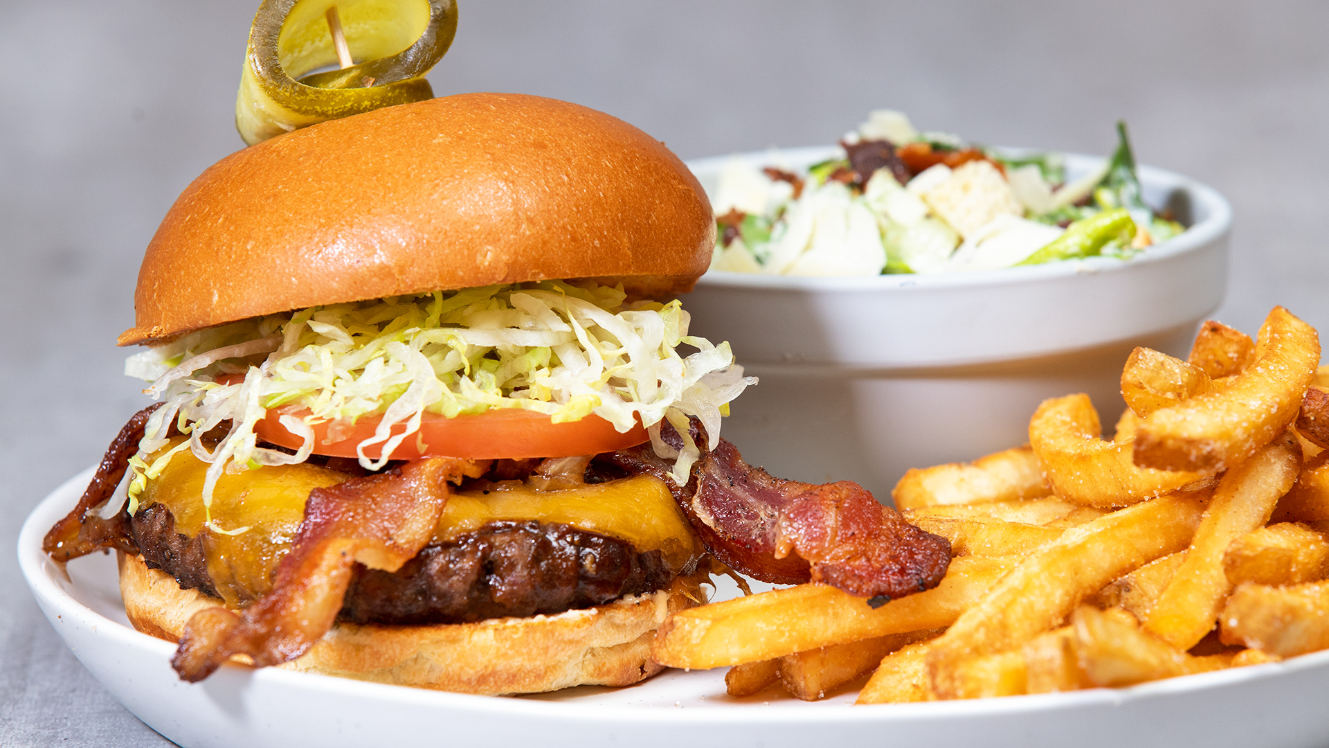 Whiskey BBQ Bacon Cheese Burger