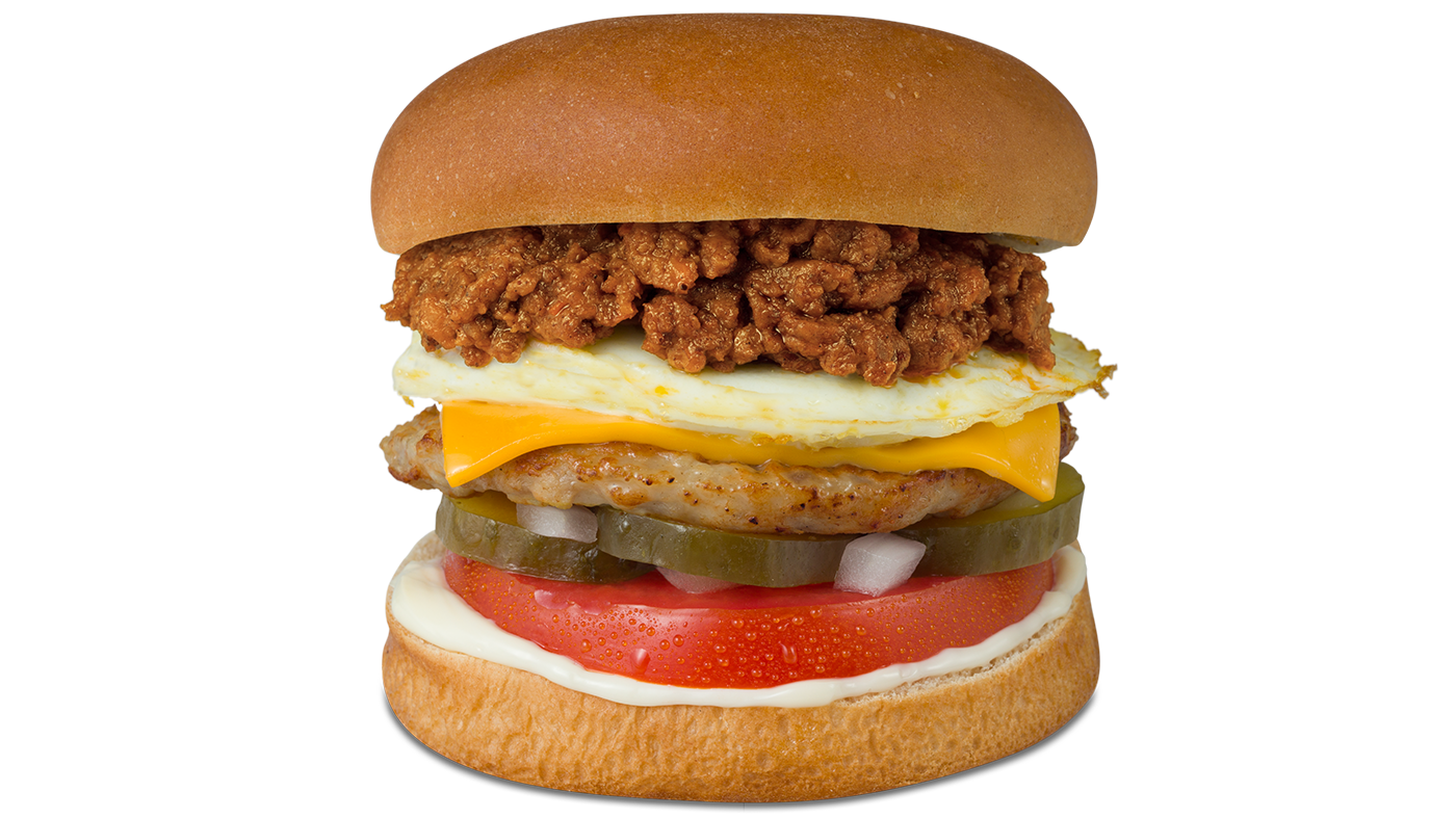 Sausage and Egg Sandwich with Cheese