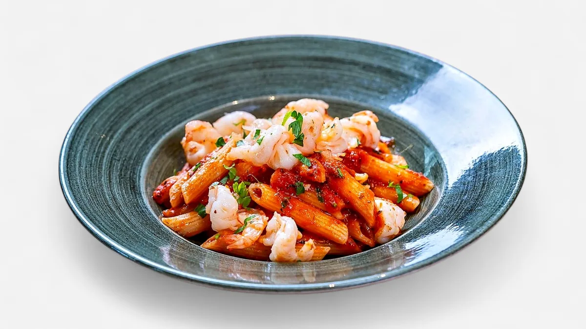 Penne cu creveți
