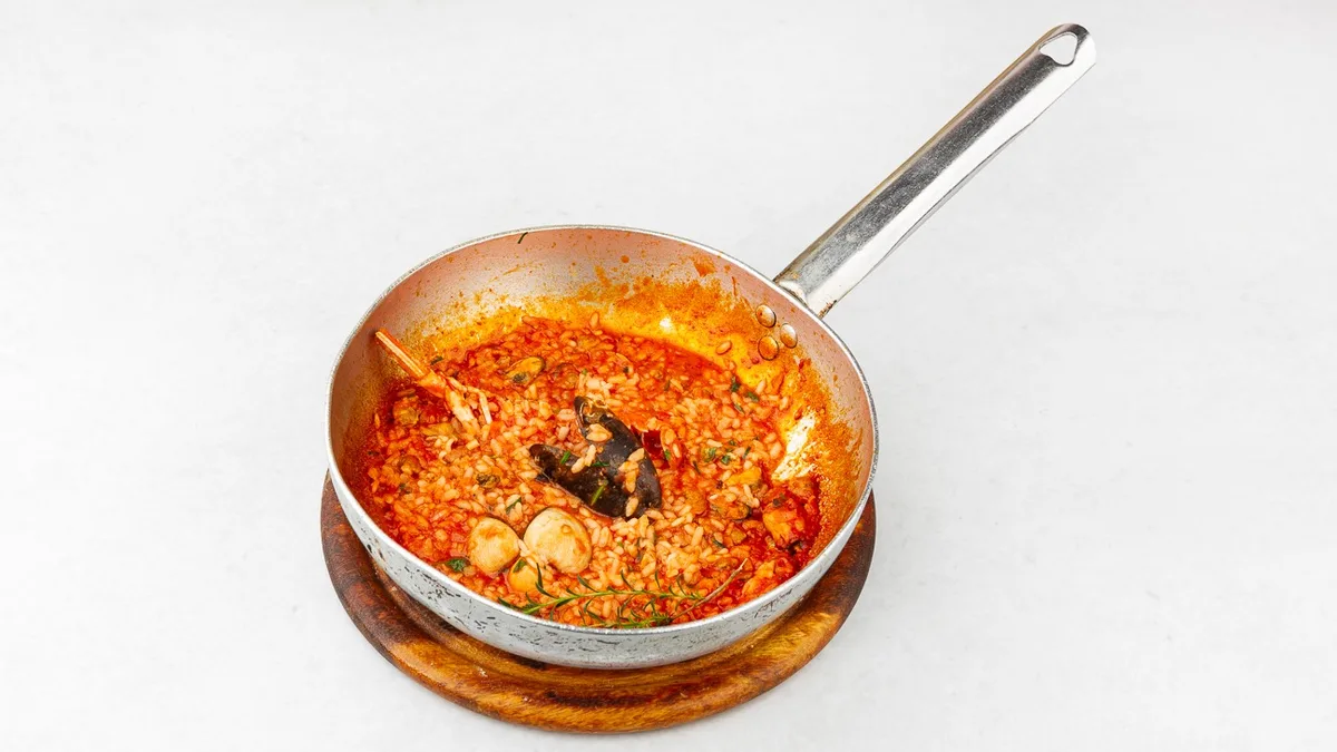 Seafood risotto