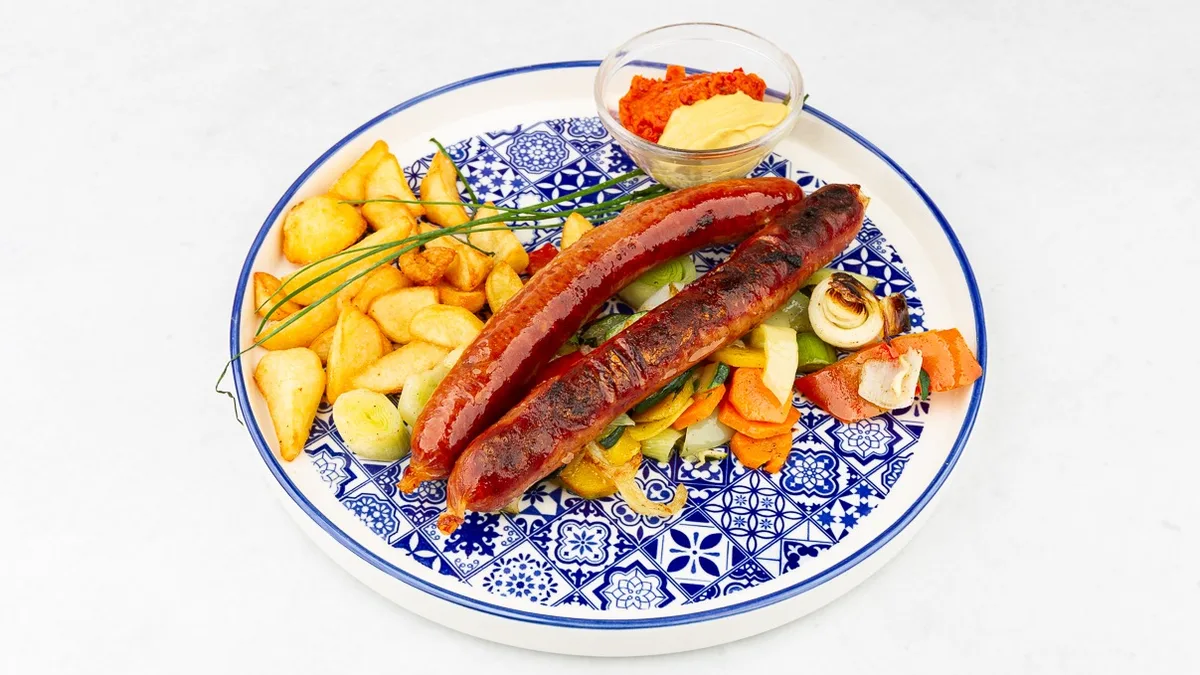 Spicy grilled sausages