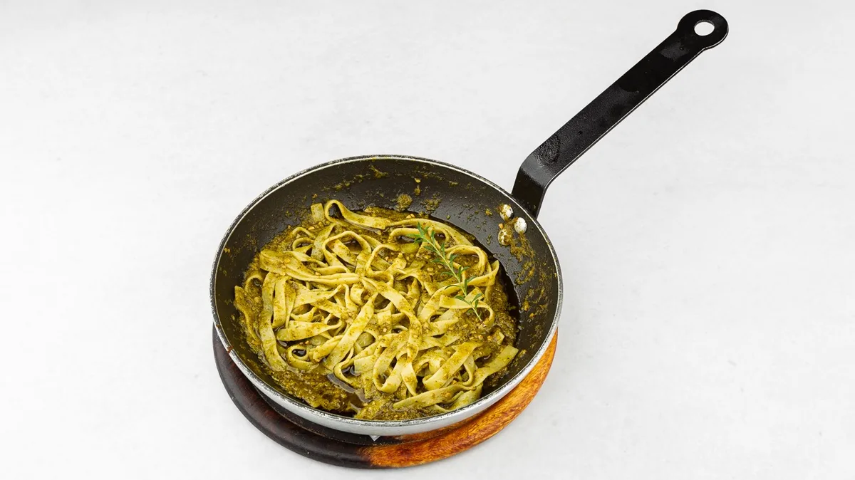 Tagliatelle with pesto