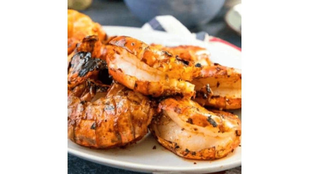 Gamberoni alla griglia /creveți la grătar