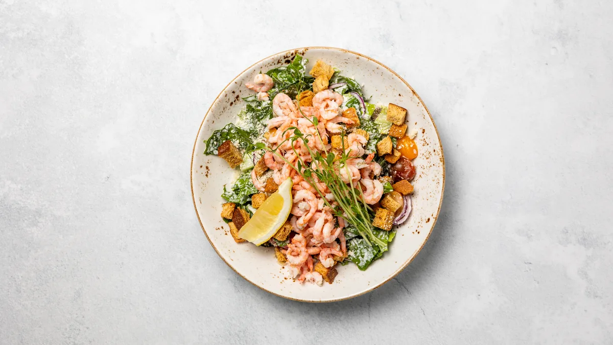 Caesarsallad Räkor