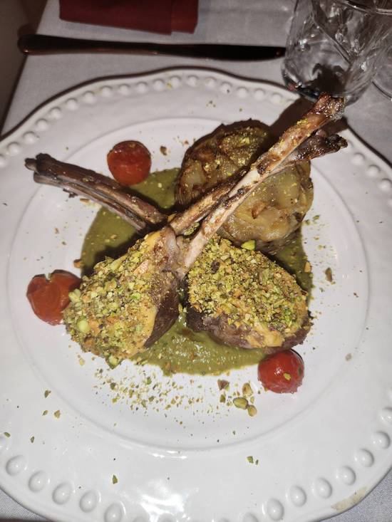 Pistachio Coated Rack of Lamb