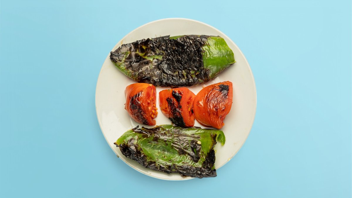 Roasted Peppers with Tomatoes