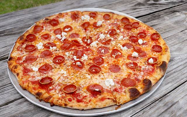 Gluten-Free Hot Honey, Cup and Char Pepperoni and Goat Cheese