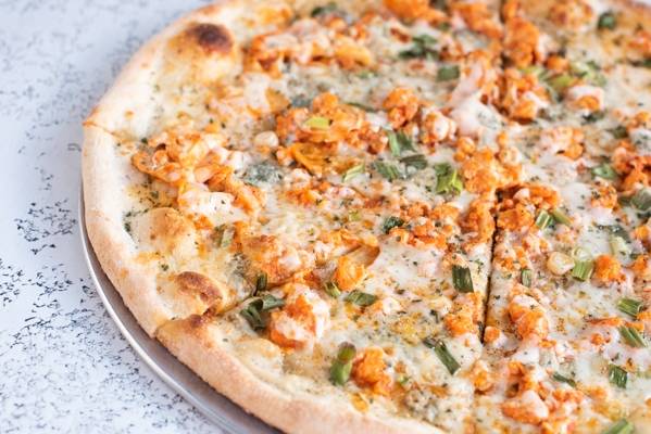 Large Buffalo Cauliflower, Scallion and Blue Cheese
