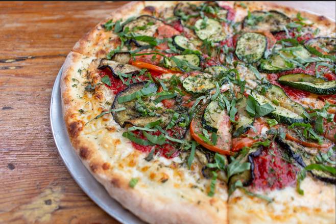 Large Roasted Eggplant, Zucchini, Tomatoes, Roasted Garlic and Basil
