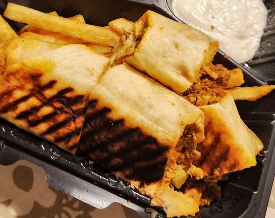 CHICKEN SHAWARMA WRAP W/ FRIES