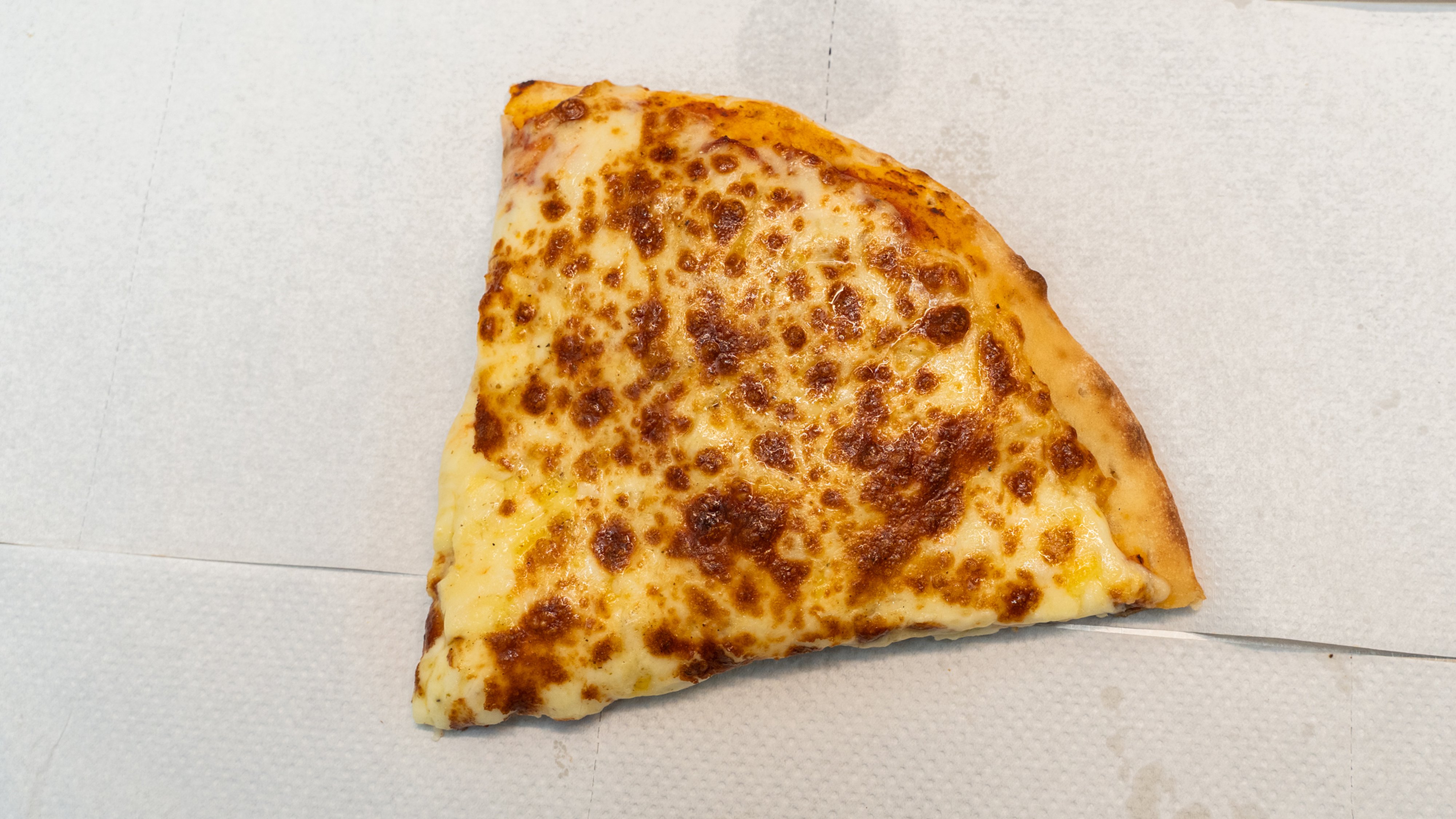 Cheesy Garlic Pizza Slice
