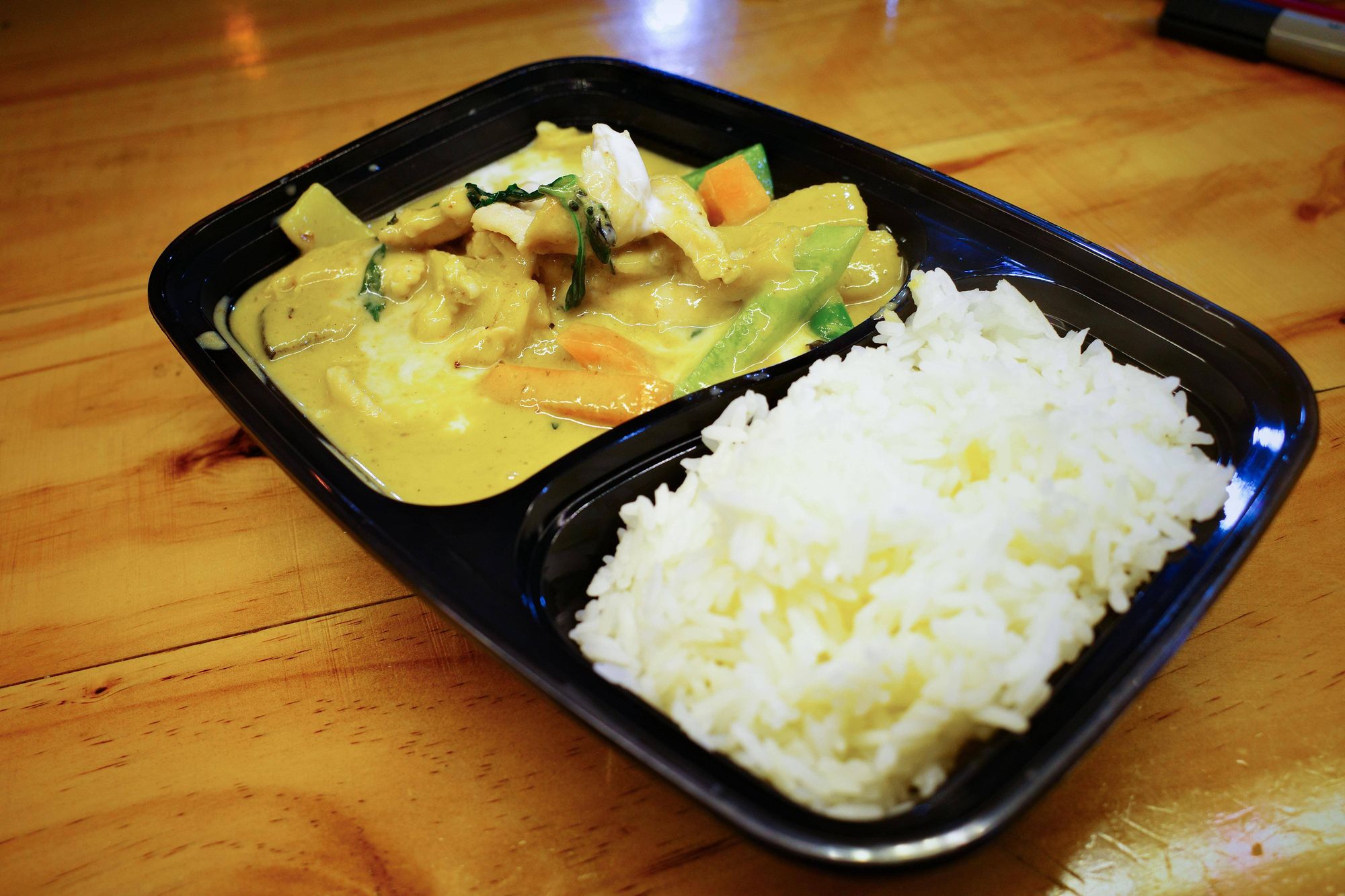 Green Curry on Rice