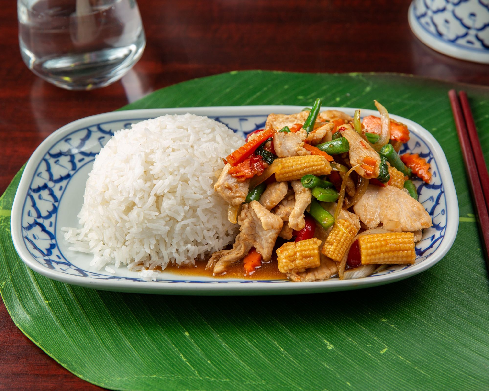 Pad Gapow on Rice
