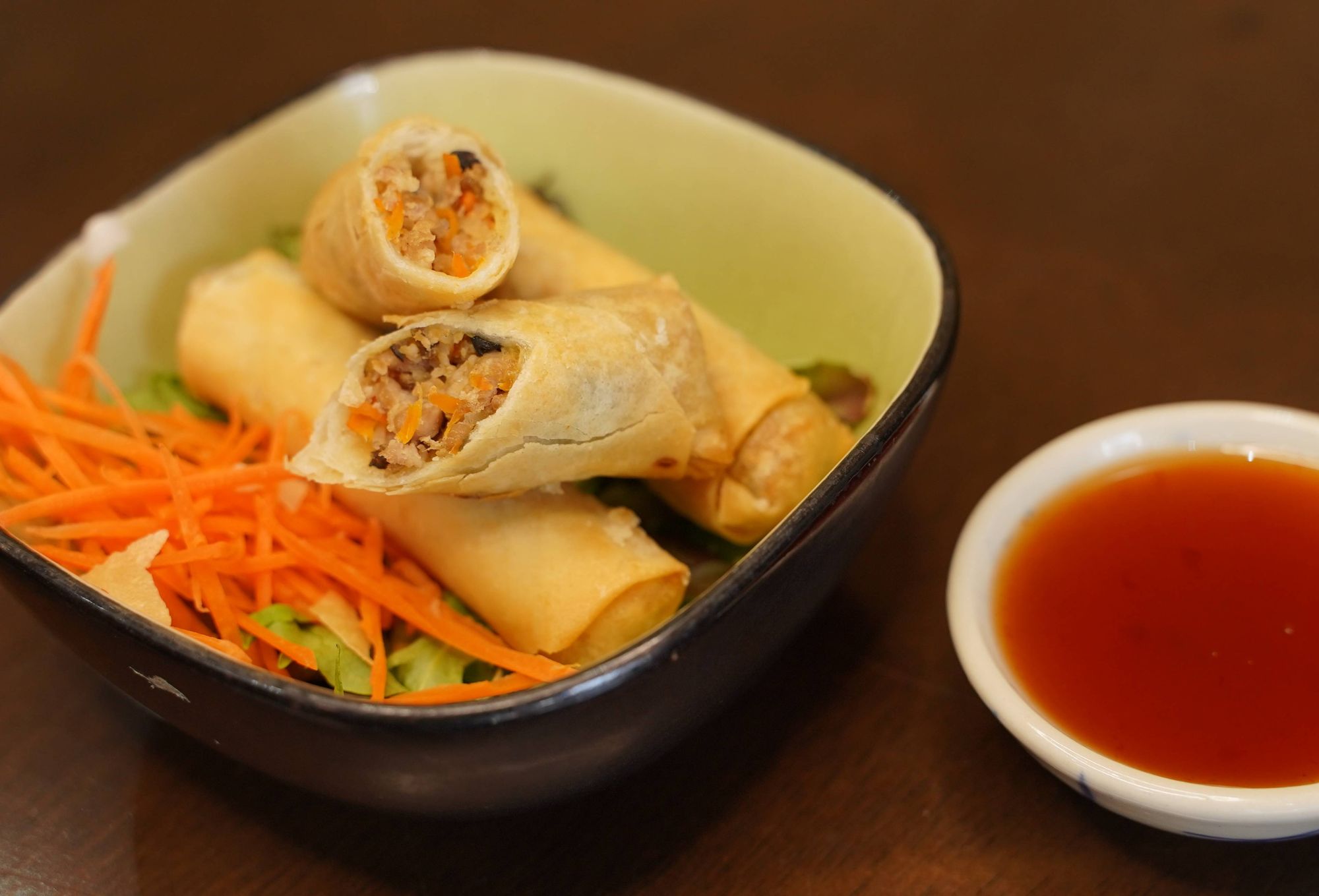 Spring Rolls (x3), Veg or Pork