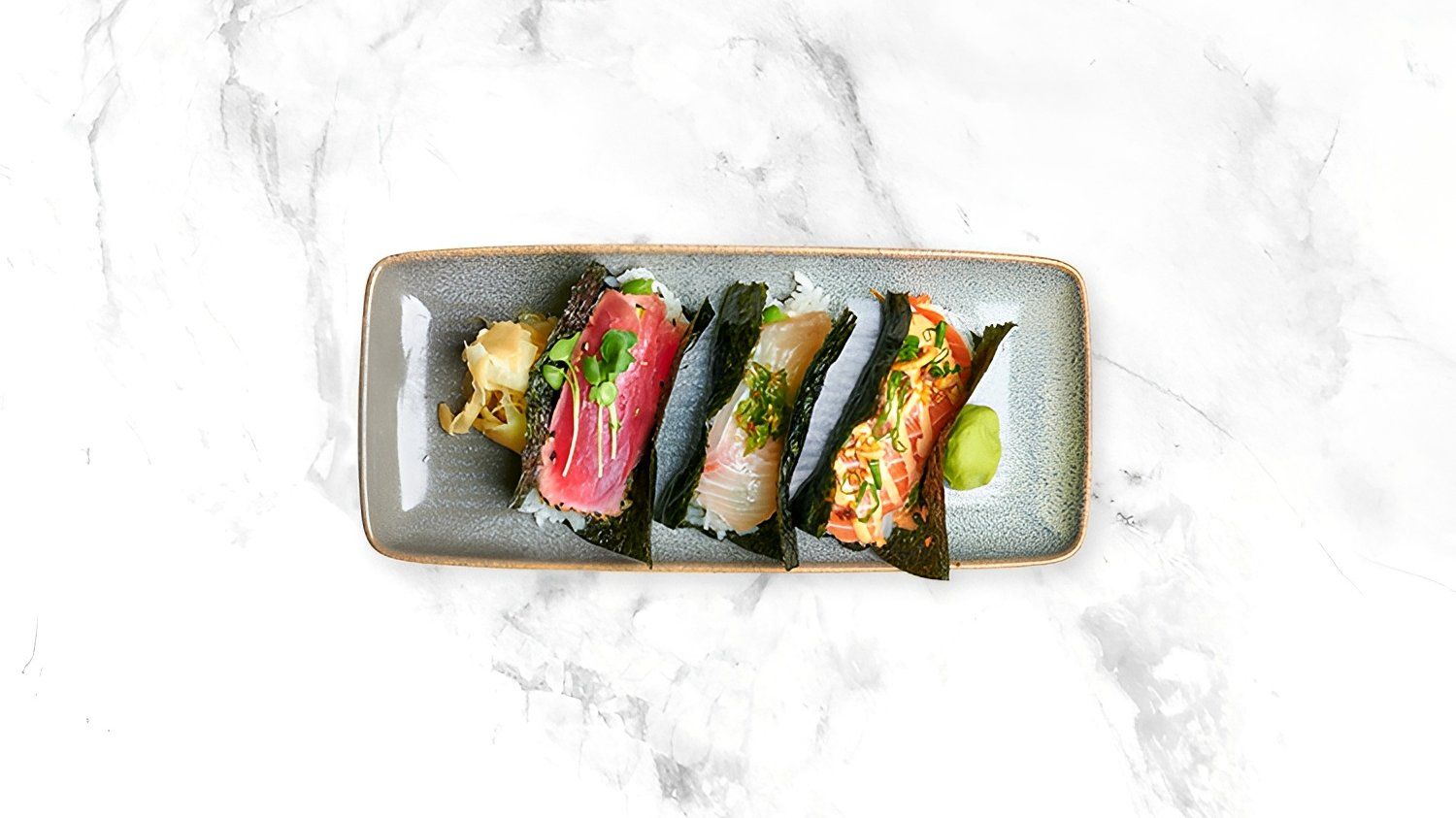 Sashimi Hand Roll Trio | One of Each*