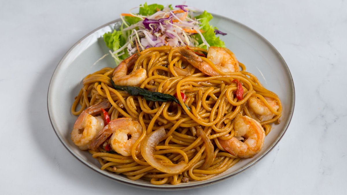 Pad Kee Mao Shrimp - Drunken Noodles