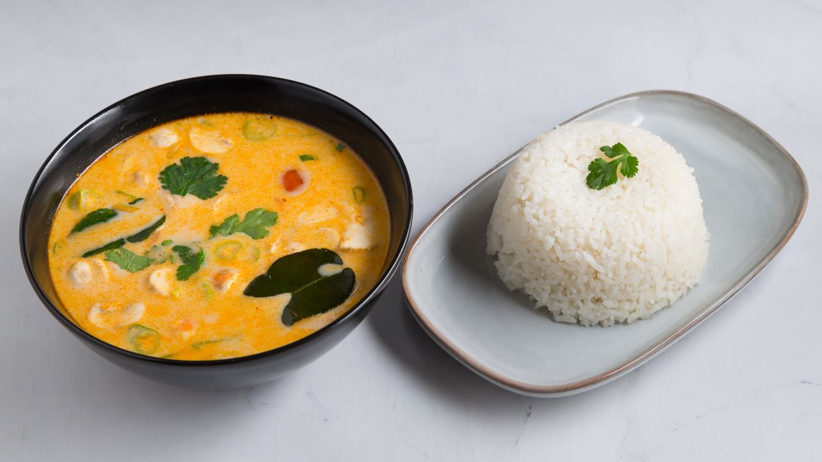 Tom Kha Gai + Rice
