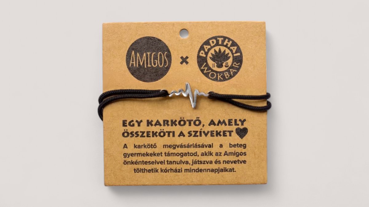 Amigos x padthai karkötő - fekete