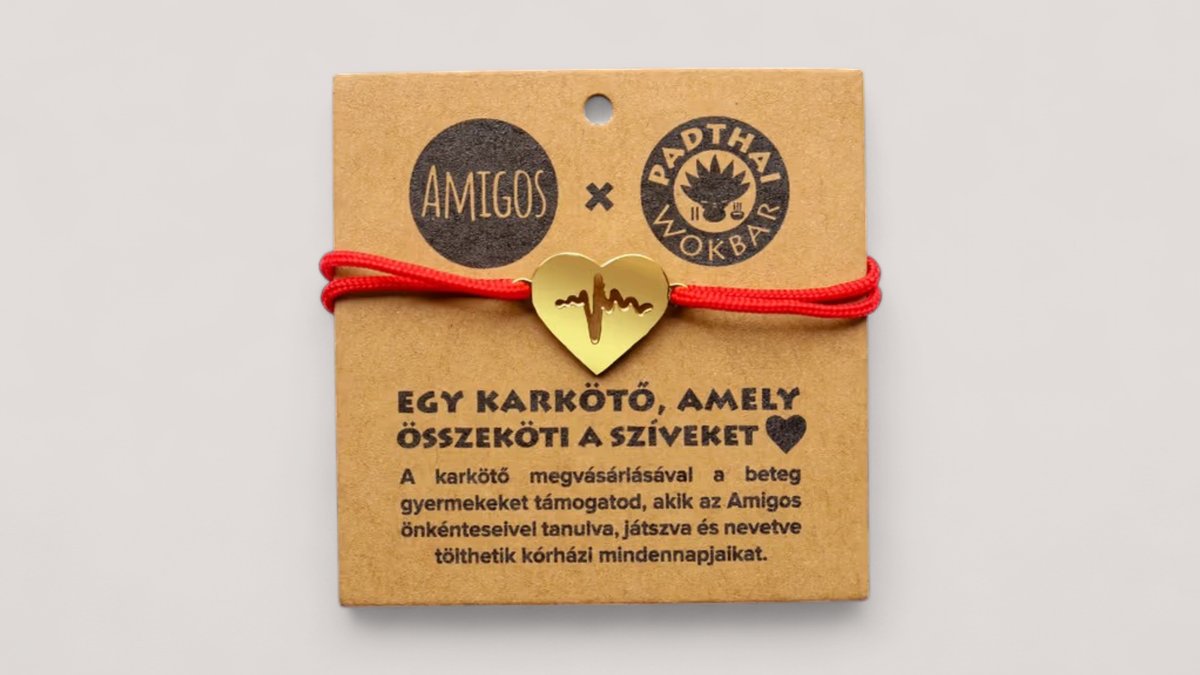 Amigos x padthai karkötő - piros