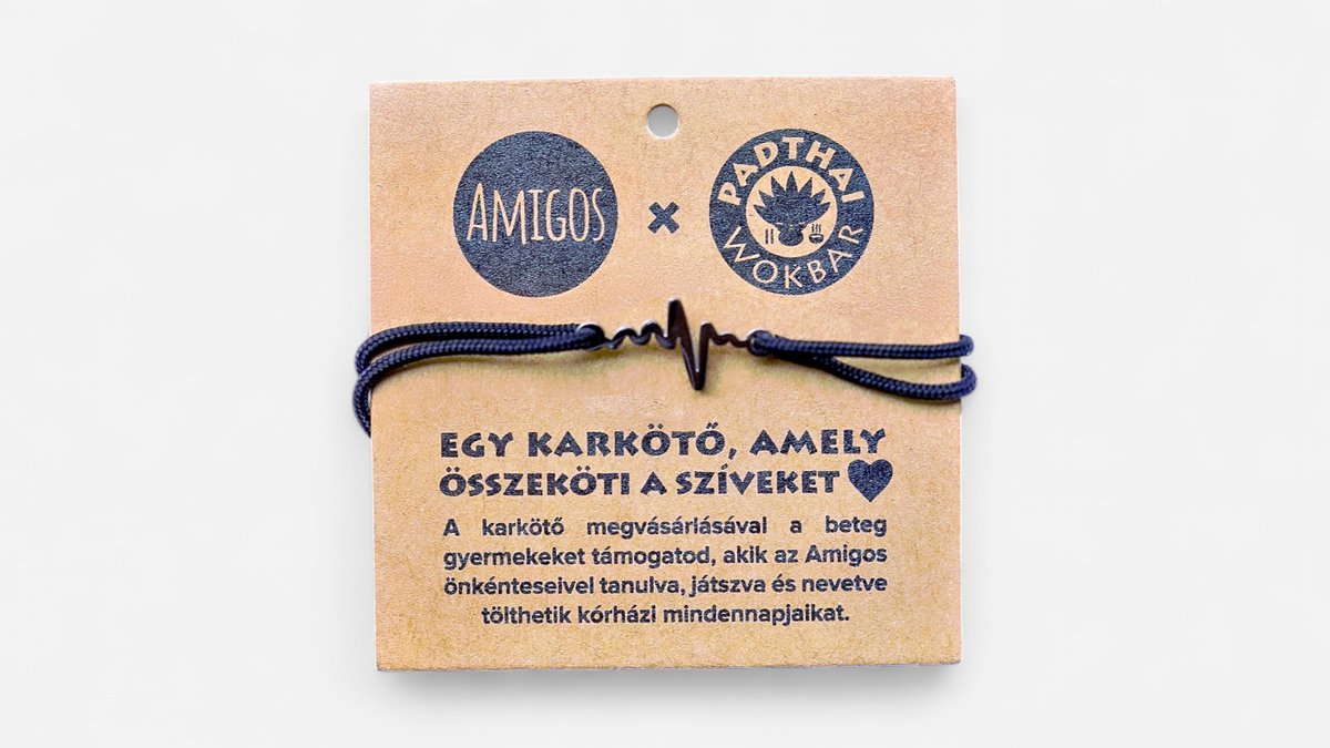 Amigos x padthai karkötő - fekete