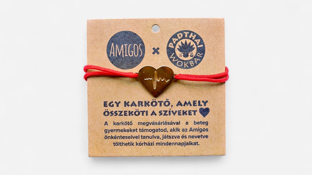 Amigos x padthai karkötő - piros