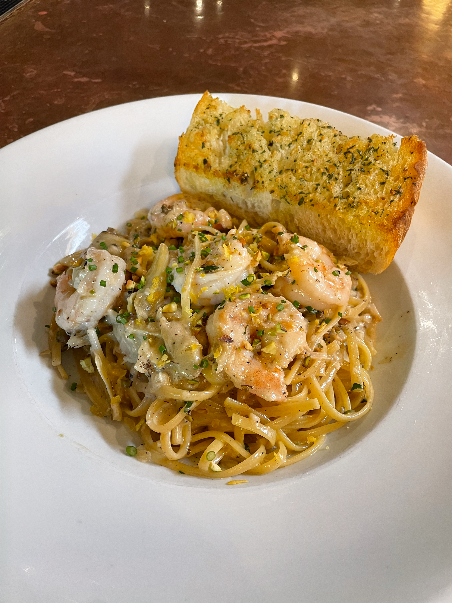 Lemon Pistachio Linguine