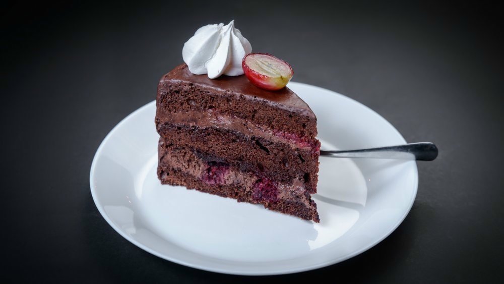 Tort amarenă felie