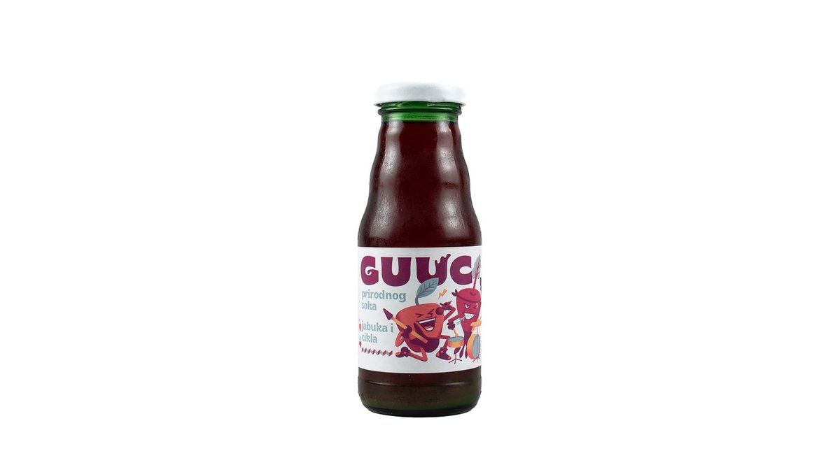 Guuc prirodni sok jabuka i cikla 0,25 l